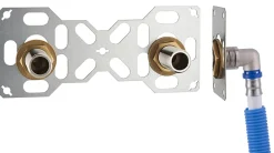 Fixsystem Tube Et Raccord Multicouche-Platine double cloison multicouche à sertir Ø20 mm Noyon et Thielbault