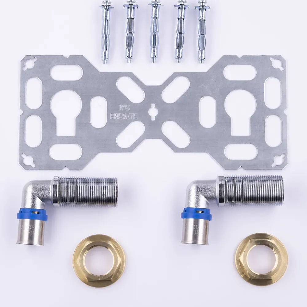 Fixsystem Tube Et Raccord Multicouche-Platine double cloison multicouche à sertir Ø20 mm Noyon et Thielbault