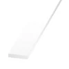 Profilé-Plat PVC blanc 25 x 5 mm, 2 m Polychlorure de vinyle (PVC)
