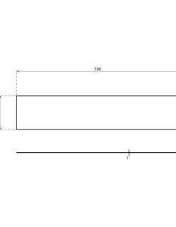 Thirard Plinthe de bas de porte, inox brossé, 150x370 mm, avec adhésif -
