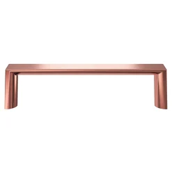 GoodHome Poignée De Meuble-Poignée de meuble Droit Dotz doré l.104mm x l.14mm x H. 26mm entraxe 96mm