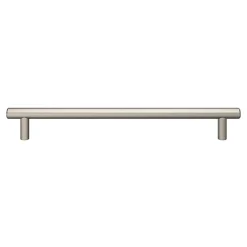 GoodHome Poignée de meuble en T Dizel acier effet nickel satin gris l.264mm x l.12mm x H. 35mm entraxe 224mm