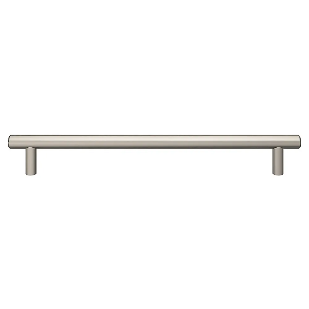 GoodHome Poignée de meuble en T Dizel acier effet nickel satin gris l.264mm x l.12mm x H. 35mm entraxe 224mm