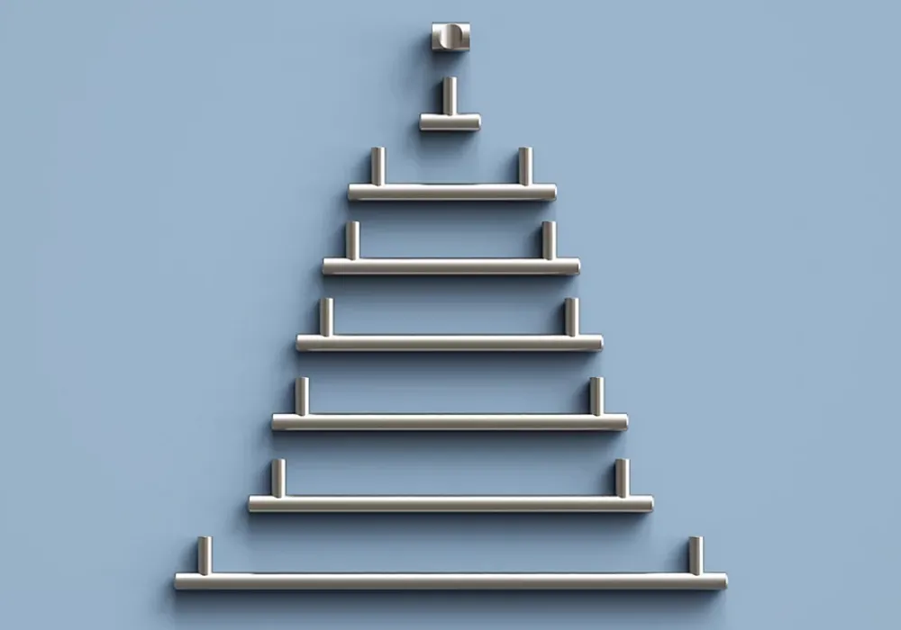 GoodHome Poignée de meuble en T Dizel acier effet nickel satin gris l.264mm x l.12mm x H. 35mm entraxe 224mm