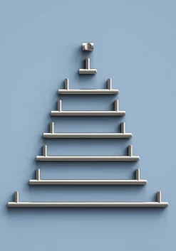 GoodHome Poignée De Meuble-Poignée de meuble en T Dizel acier effet nickel satin gris l.200mm x l.12mm x H. 35mm entraxe 160mm