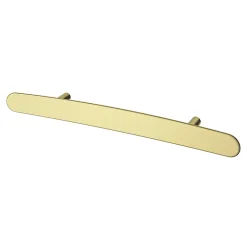 GoodHome Poignée de meuble en T Meham effet laiton doré l.220mm x l.20mm x H. 35mm entraxe 128mm