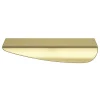 GoodHome Poignée De Meuble-Poignée de meuble Incurvé Mehaban effet laiton satin doré l.120mm x l.44mm x H. 13mm entraxe 96mm