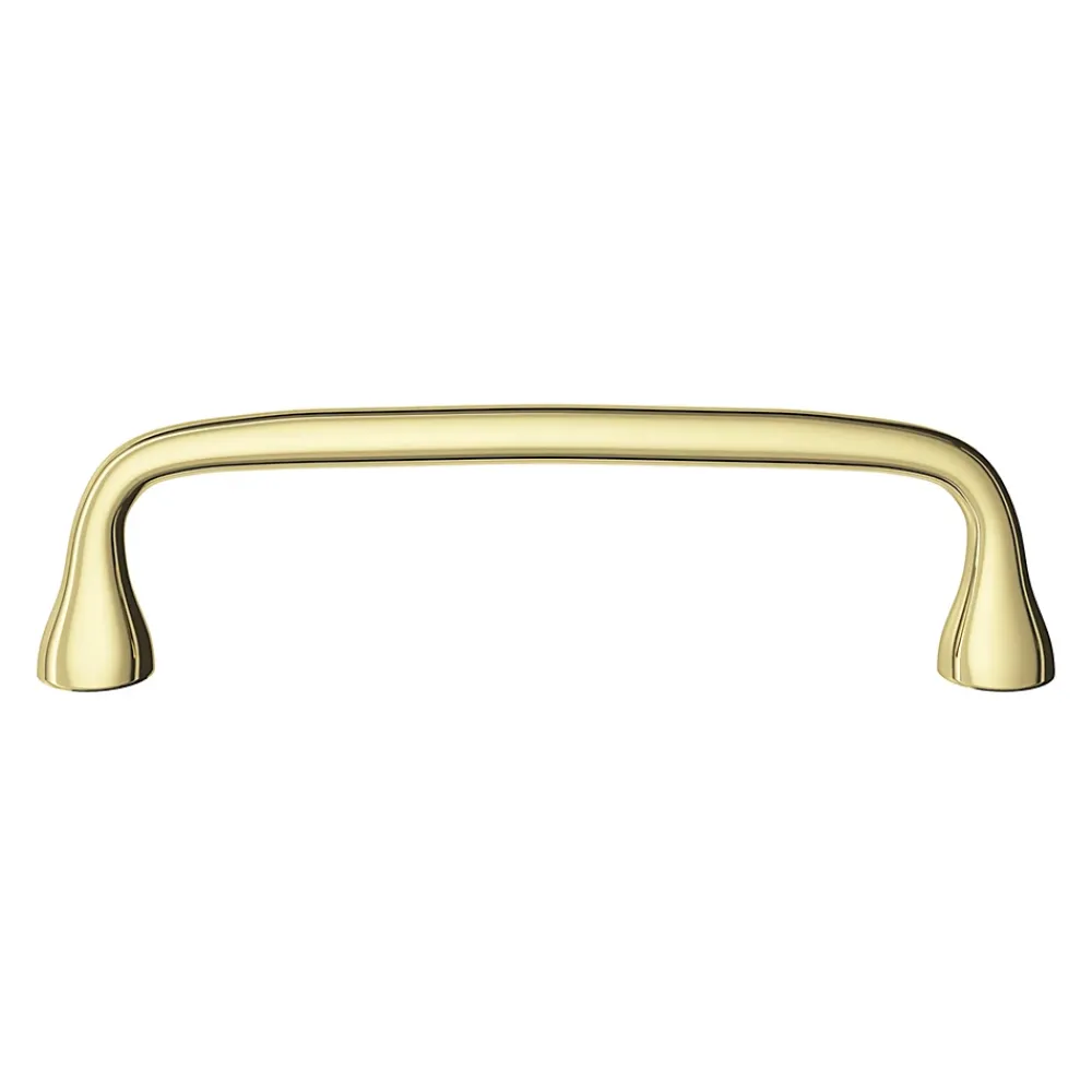 GoodHome Poignée de meuble nœud Tudy Laiton effet laiton doré l.143mm x H. 16mm entraxe 128mm