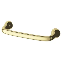 GoodHome Poignée De Meuble-Poignée de meuble nœud Tudy Laiton effet laiton doré l.110mm x H. 15mm entraxe 96mm