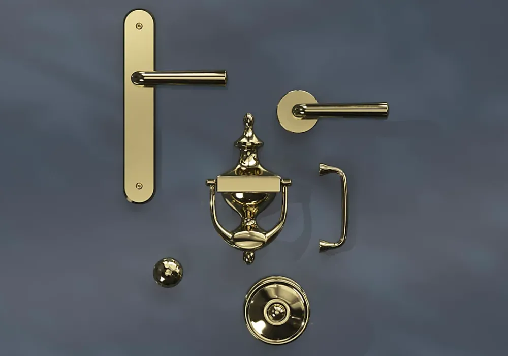 GoodHome Poignée De Meuble-Poignée de meuble nœud Tudy Laiton effet laiton doré l.110mm x H. 15mm entraxe 96mm