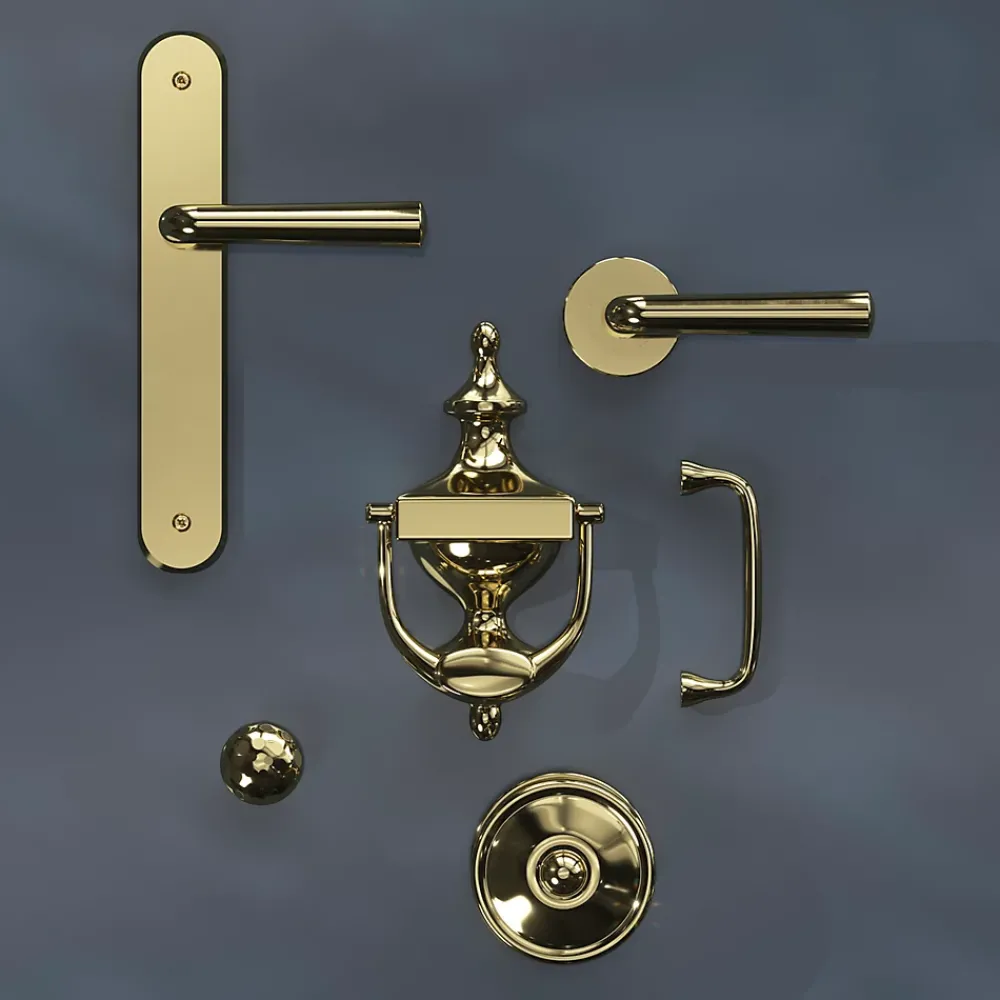 GoodHome Poignée De Meuble-Poignée de meuble nœud Tudy Laiton effet laiton doré l.110mm x H. 15mm entraxe 96mm