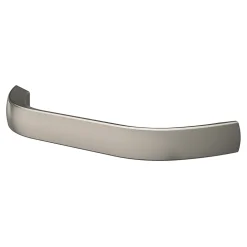 GoodHome Poignée de meuble nœud Irvil aluminium effet nickel satin gris l.110mm x l.12mm x H. 30mm entraxe 96mm
