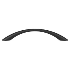 GoodHome Poignée de meuble nœud Primel mat noir l.160mm x l.9mm x H. 27mm entraxe 128mm