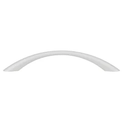 GoodHome Poignée De Meuble-Poignée de meuble nœud Primel effet chromé gris l.114mm x l.11mm x H. 27mm entraxe 96mm