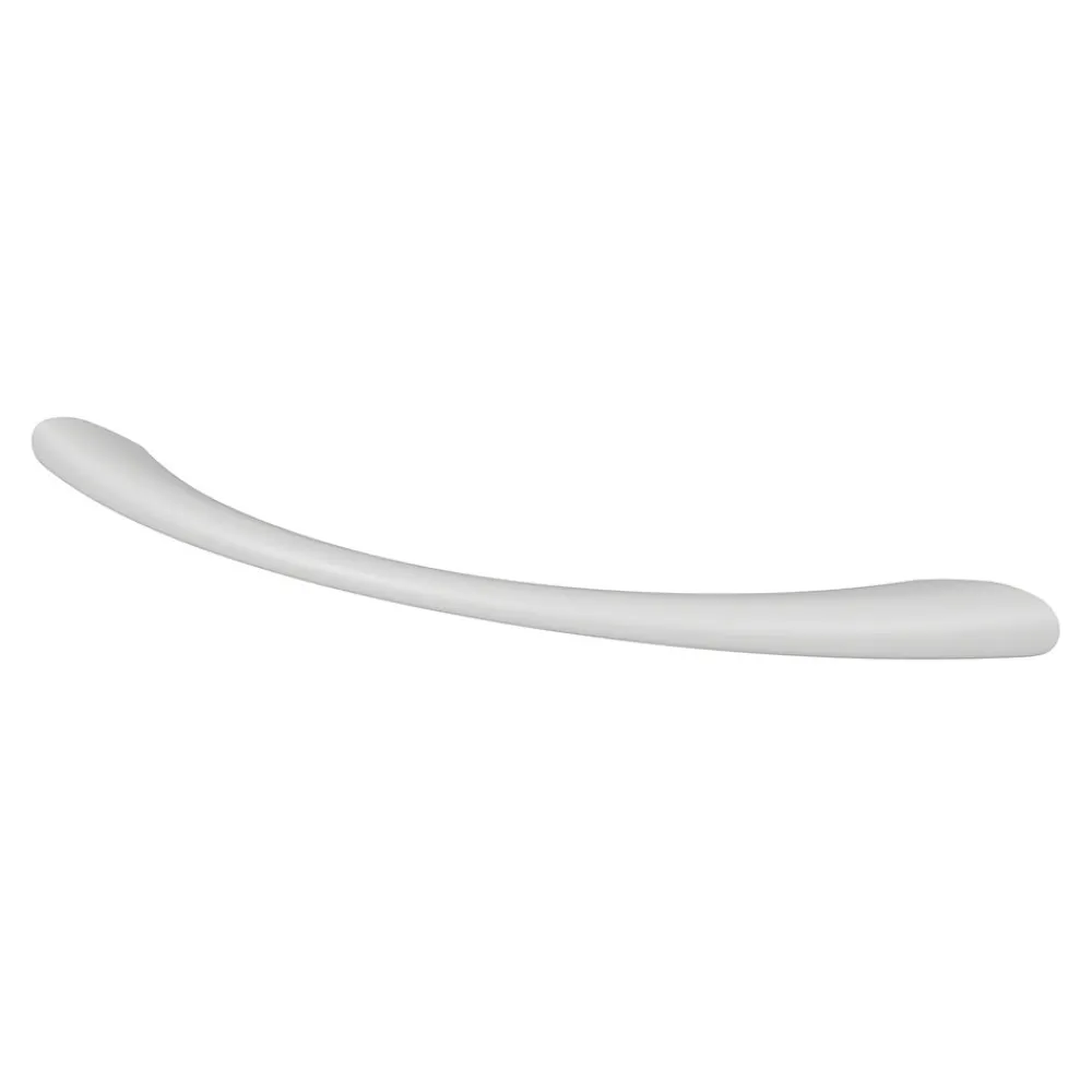 GoodHome Poignée De Meuble-Poignée de meuble nœud Primel effet chromé gris l.114mm x l.11mm x H. 27mm entraxe 96mm