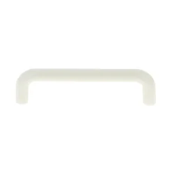 Poignée De Meuble-Poignée de meuble nœud Plastic Plastique mat blanc l.106mm x H. 10mm entraxe 96mm