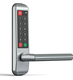 Autres Serrure Connectée-Poignée électronique serrure à code Easykey DOM serrure inox porte intérieure 50 mm sans clé