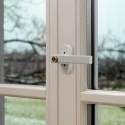 Abus Poingée de fenêtre à clé blanche