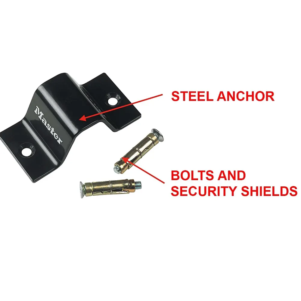 Master Lock Cadenas, Antivol-Point d'ancrage au sol/mur 1489EURDAT