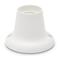 Velamp Point lumineux thermoplastique avec douille E27, base droite. Blanc
