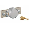 Thirard Porte-cadenas et cadenas, acier, protection renforcée pour fermeture, cadenas diamètre 73mm, zingué, 2 clés -