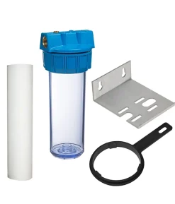 Apic Station De Filtration-Porte-filtre à eau 9 '' 3/4 - 20/27F avec cartouche anti-sédiment 20 microns, équerre et clé