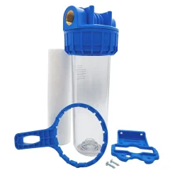 Toodo Filtre Anti Calcaire-Porte Filtre à Eau 9"3/4 - 20/27f + Cartouche Filtration Sédiments 20microns