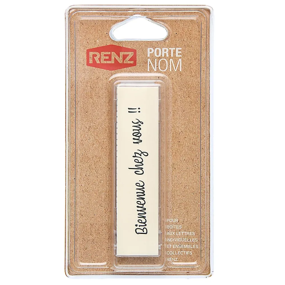 Renz Boîte Aux Lettres 2 Portes-Porte-nom normalisé à encliqueter