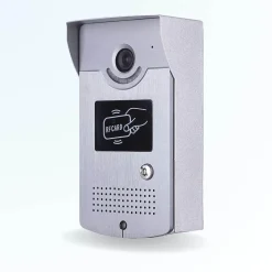 BT SECURITY Portier interphone vidéo cards 4 fils - 1 écran blanc - avec lecteur de badge