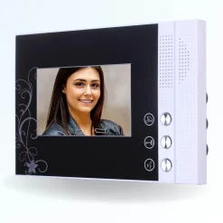 BT SECURITY Portier interphone vidéo cards 4 fils - 2 écrans noirs - avec lecteur de badge