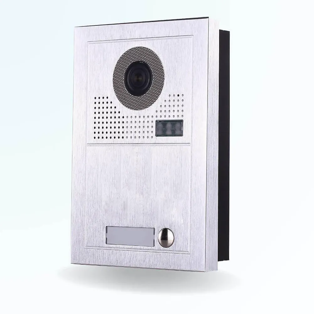 BT SECURITY Portier interphone vidéo modern 2 fils - 1 appartement - 1 écran blanc