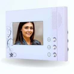 BT SECURITY Visiophone-Portier interphone vidéo pili 4 fils - 1 écran blanc