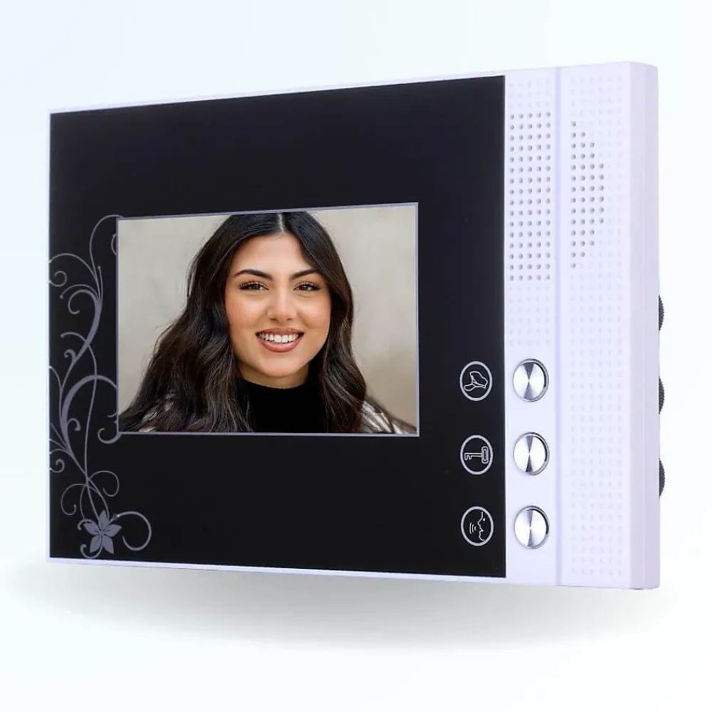 BT SECURITY Portier interphone vidéo pili 4 fils - 2 écrans noirs