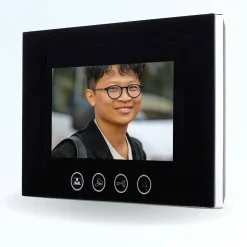 BT SECURITY Visiophone-Portier interphone vidéo pino 4 fils - 1 écran noir 7" - avec mémoire photos