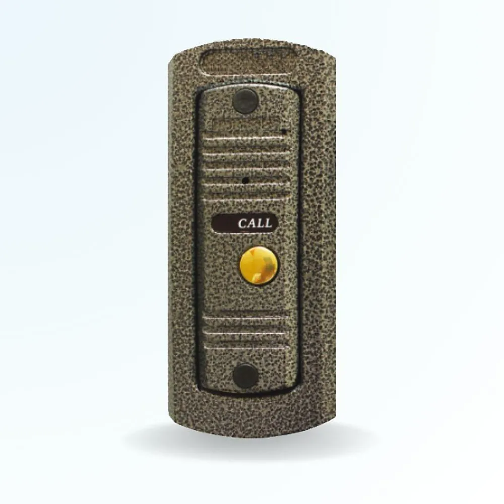 BT SECURITY Visiophone-Portier interphone vidéo pino 4 fils pour 2 entrées - 1 appartement - 2 platines - 1 écran noir 7" - avec mémoire photos
