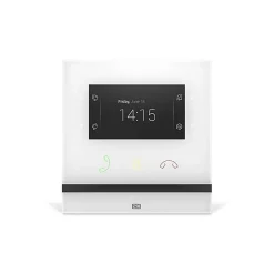 2N Poste Vidéo Indoor Compact Blanc Avec écran Couleur