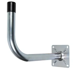 SLX Antenne, Parabole Et Fixation-Poteau d'antenne avec base - Forme L, ø50 mm, décalage de 48 cm