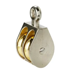 Diall Poulie fixe 2 galets ø3 cm Alliage de zinc