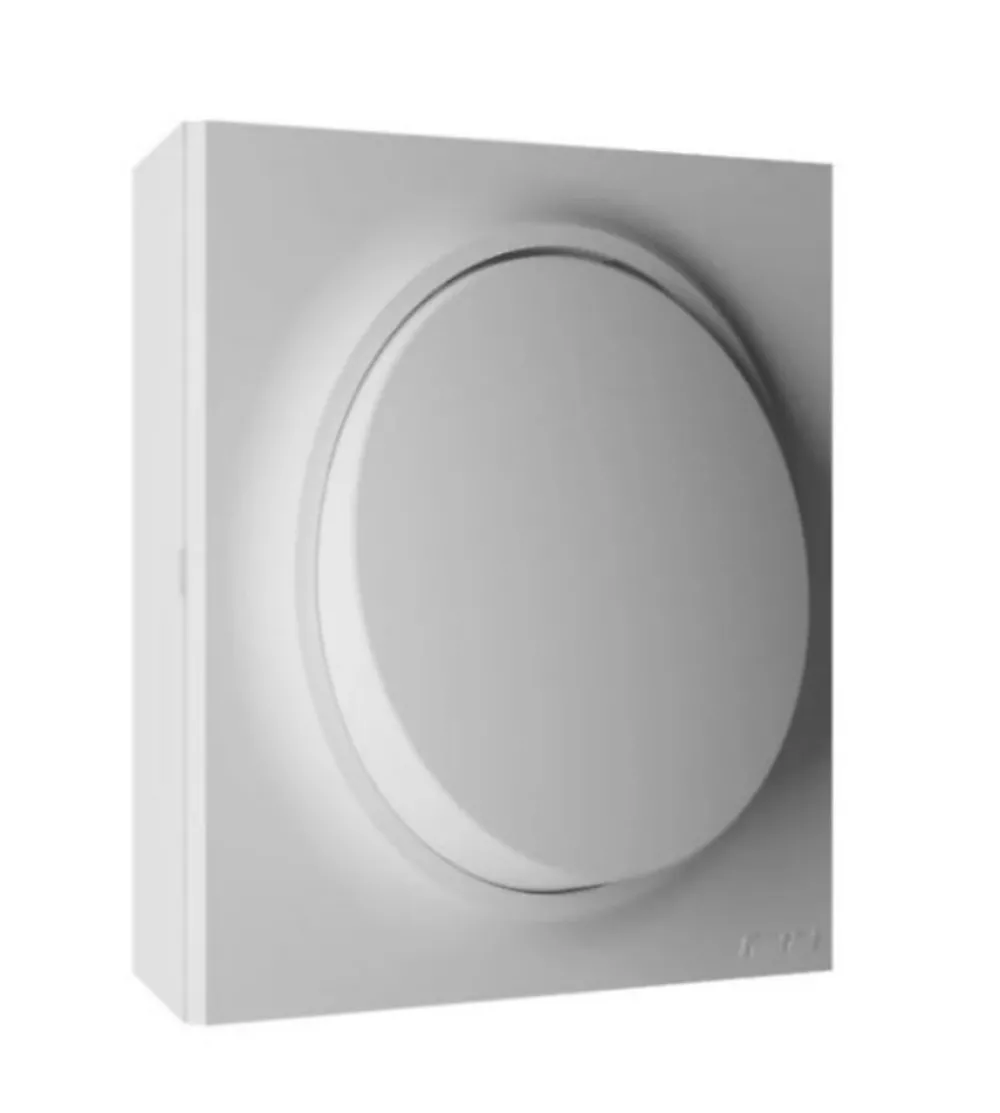 Fontini Interrupteur En Saillie-Poussoir Neo Evo blanc Blanc Glass Finish