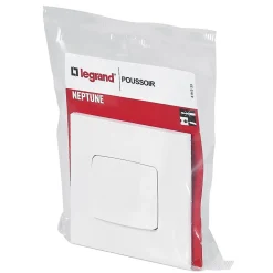 Legrand Poussoir Neptune plastique blanc