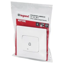 Legrand Poussoir lumineux carillon Neptune