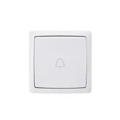 Jacobsen Interrupteur En Saillie-Poussoir porte-étiquette monobloc en saillie Sigurd blanc complet