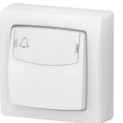 Legrand Interrupteur En Saillie-Poussoir simple avec porte étiquette complet blanc