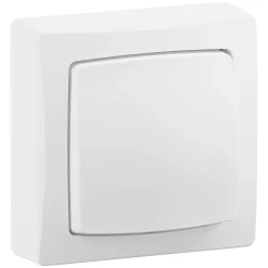 Legrand Interrupteur En Saillie-Poussoir simple ALB2310WH blanc montage en saillie 10A 230V