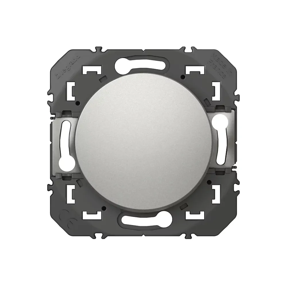 Legrand Interrupteur Encastrable-Poussoir simple Dooxie aluminium