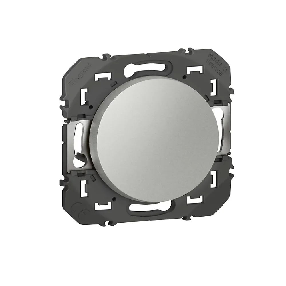 Legrand Interrupteur Encastrable-Poussoir simple Dooxie aluminium