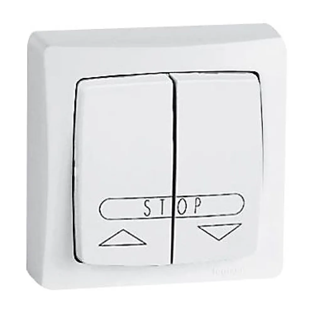 Legrand Interrupteur En Saillie-Poussoir volet roulant ASL blanc