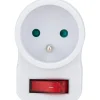 Zenitech Prise 16A avec interrupteur - Blanc -