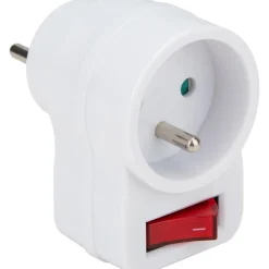 Zenitech Prise 16A avec interrupteur - Blanc -