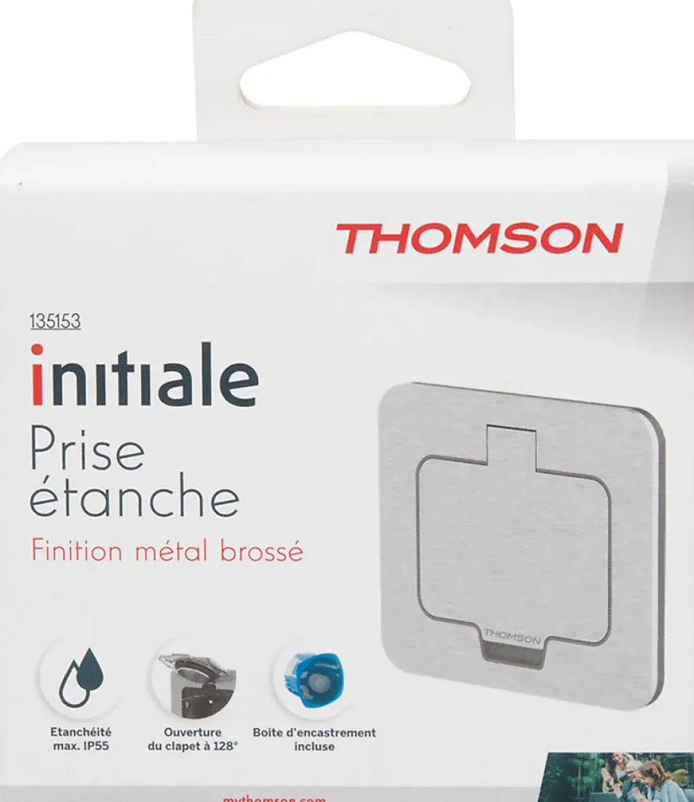 Thomson Prise Étanche-Prise 16A 2 port + terre aluminium IP55